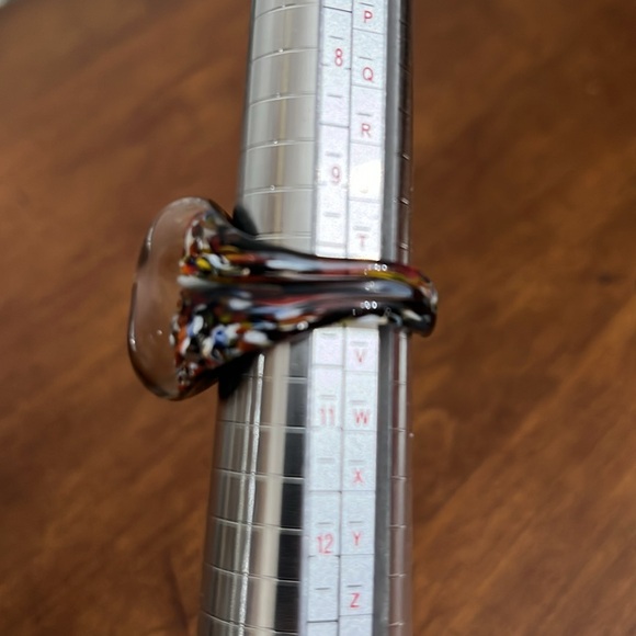 Murano glass ring size 9.5 made in Italy - Picture 2 of 6